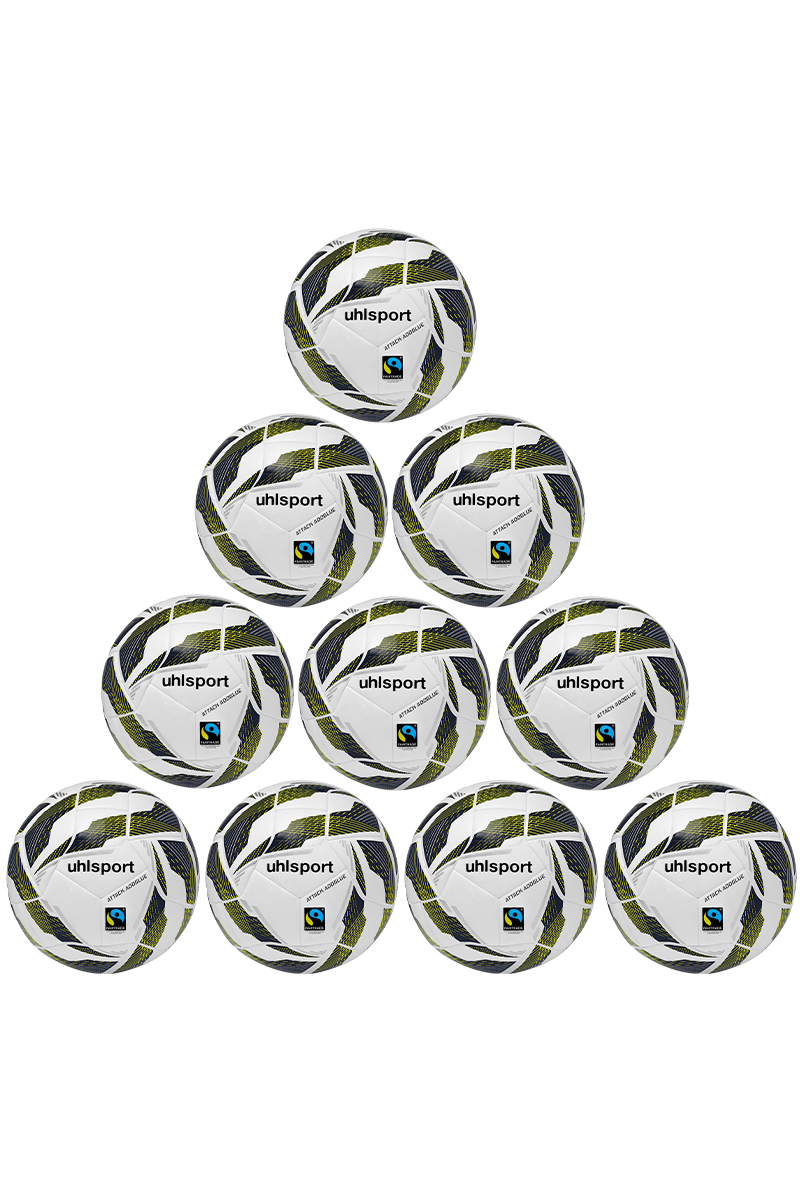 Uhlsport paket lopti za fudbal ATTACK ADDGLUE- 10 kom + MREŽA ZA LOPTE 