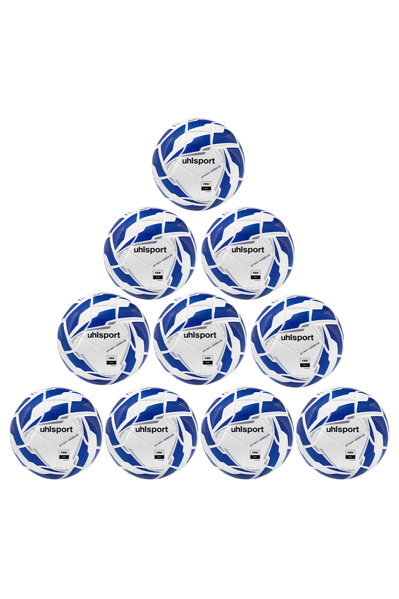 Uhlsport paket lopti za fudbal ATTACK ADDGLUE- 10 kom + MREŽA ZA LOPTE 