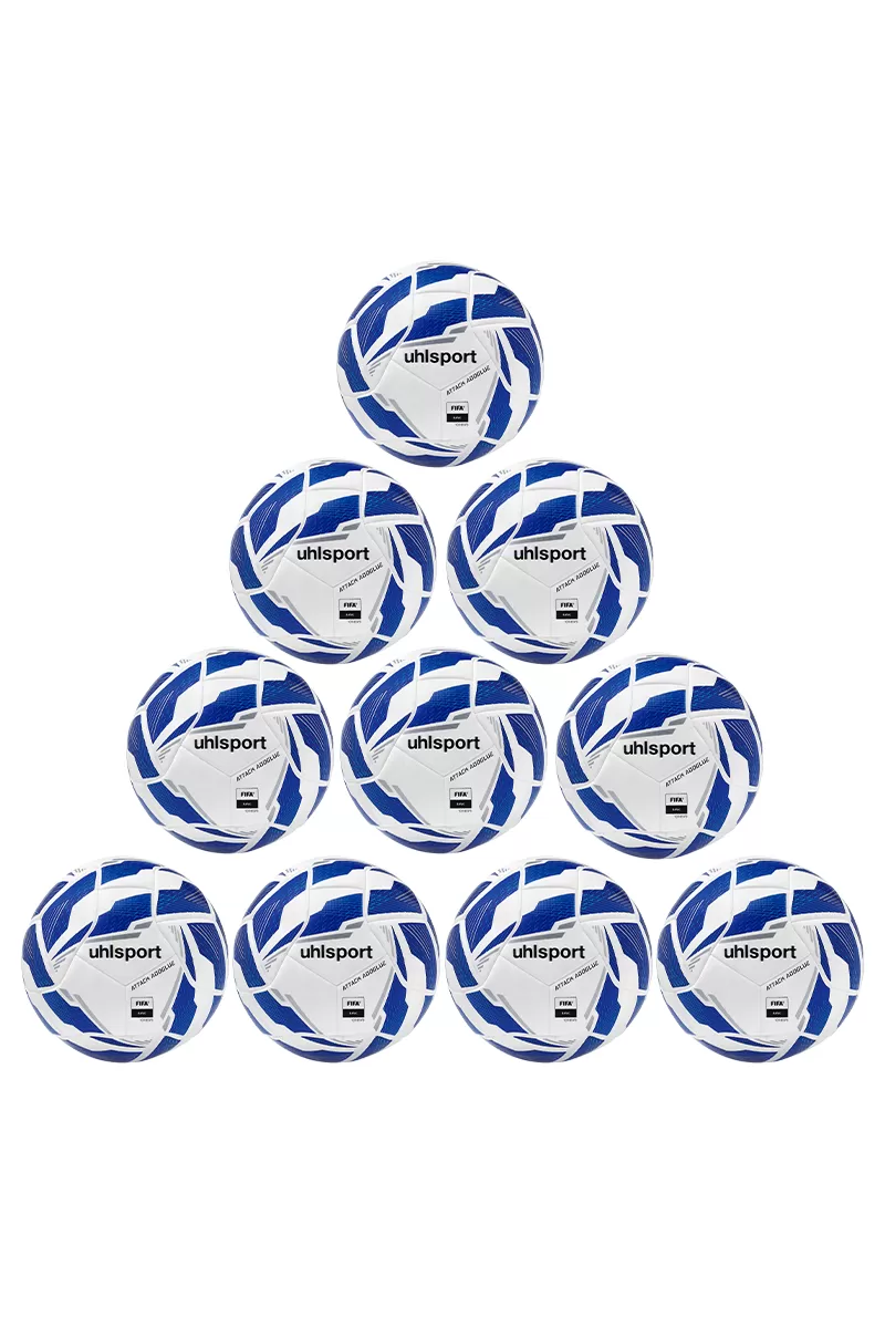 Uhlsport paket lopti za fudbal ATTACK ADDGLUE- 10 kom + MREŽA ZA LOPTE 