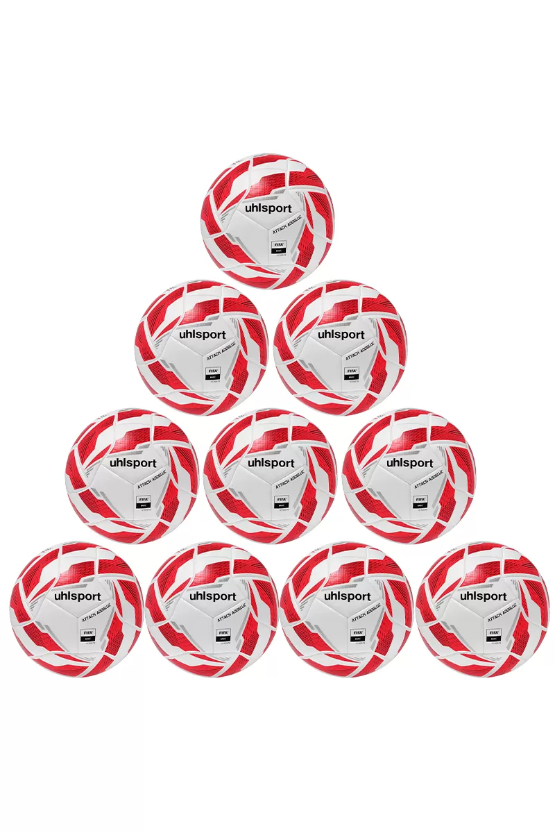 Uhlsport paket lopti za fudbal ATTACK ADDGLUE- 10 kom + MREŽA ZA LOPTE 