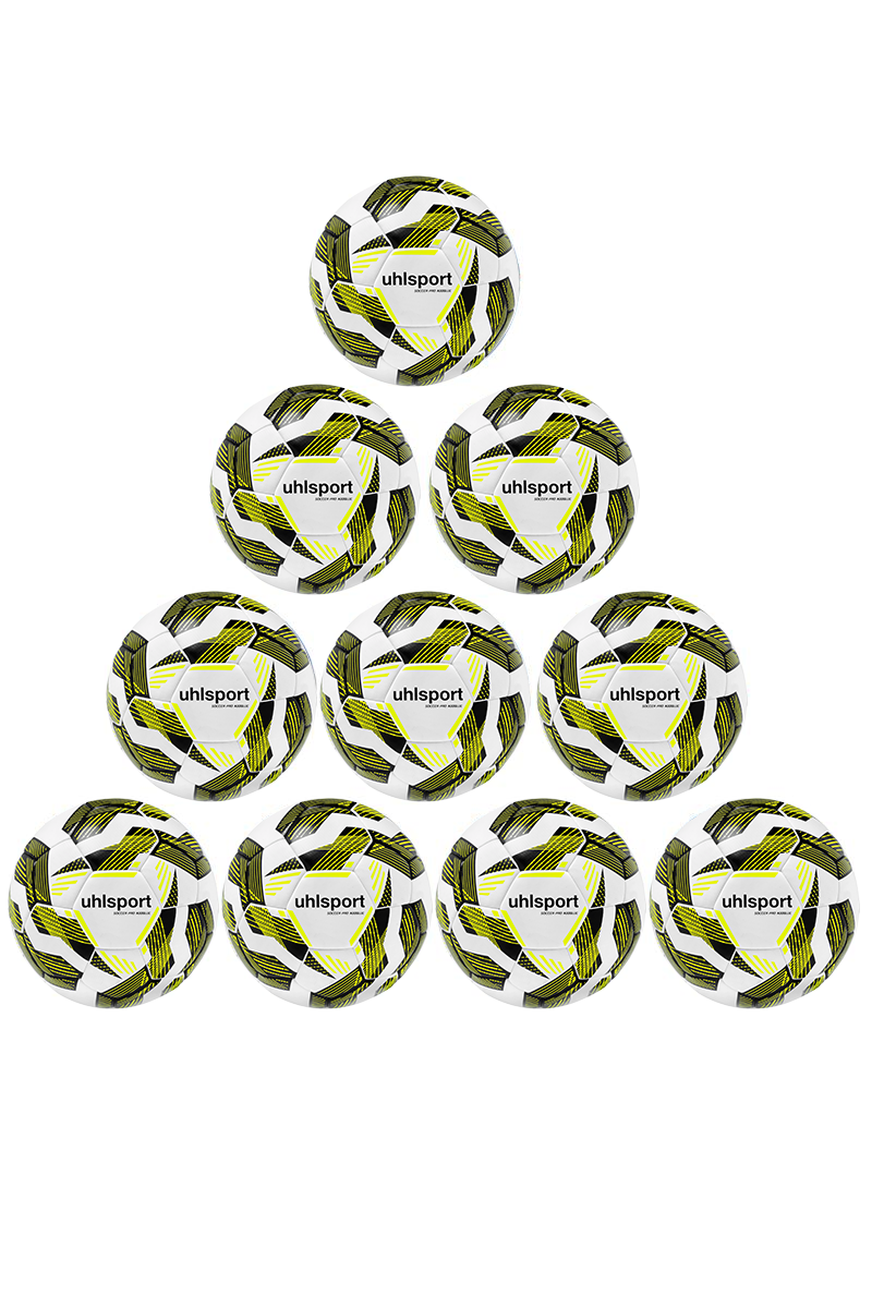 Uhlsport lopta za fudbal SOCCER PRO ADDGLUE - PAKET OD 10 KOMADA + MREŽA ZA LOPTE 