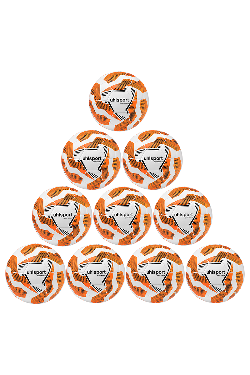 Uhlsport paket lopti za fudbal RESIST ADDGLUE - 10 kom + MREŽA ZA LOPTE 