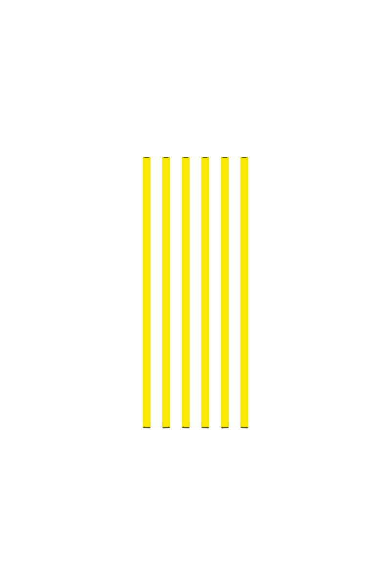 Sportzon plastični štap 100cm - set 6 kom 