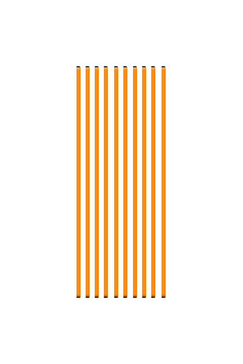 Sportzon plastični štap 160cm - set 10 kom 