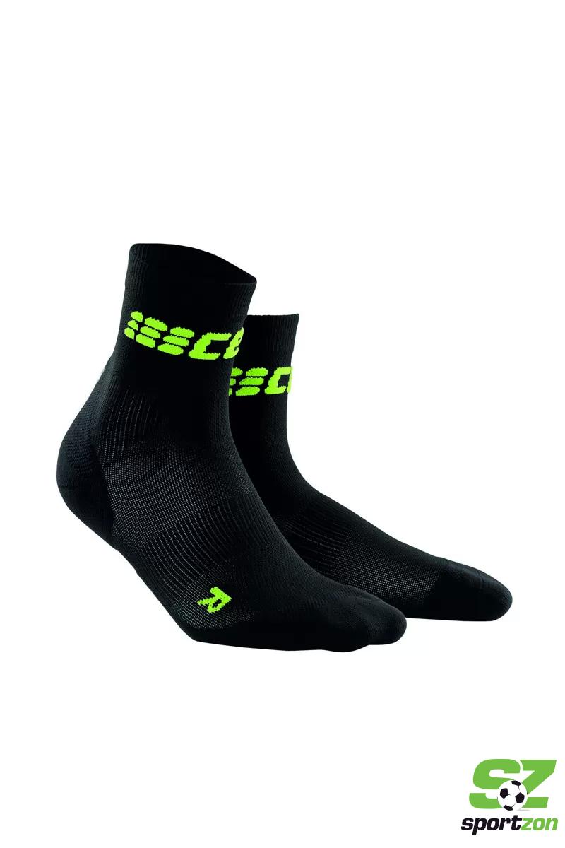 Cep ultra tanke kratke čarape black/green 